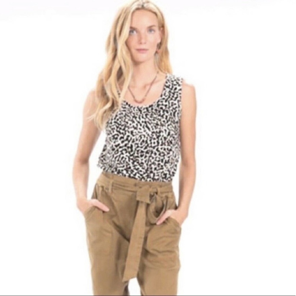 Cabi leopard print tank blouse size S style #5759